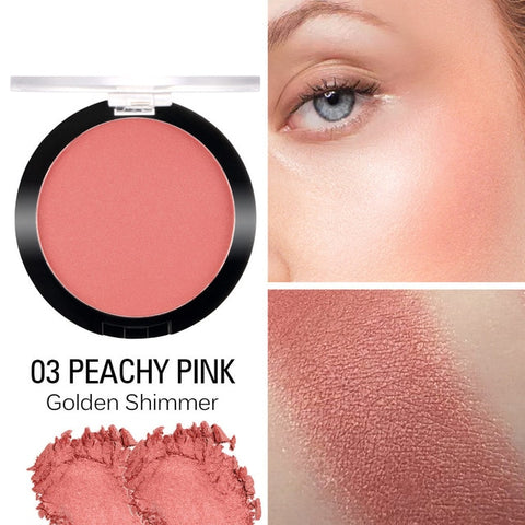 SACE LADY Face Blush Makeup Long Lasting Pigmented Rouge Cosmetic Matte Natural Glow Powder Baked Cheek Make Up Blusher Cosmetic