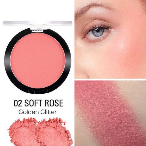 SACE LADY Face Blush Makeup Long Lasting Pigmented Rouge Cosmetic Matte Natural Glow Powder Baked Cheek Make Up Blusher Cosmetic