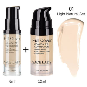 SACE LADY Face Concealer Cream Full Cover Makeup Contouring Liquid Facial Corrector Professional Waterproof Base Contour Make Up