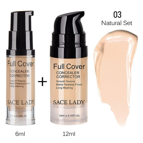 SACE LADY Face Concealer Cream Full Cover Makeup Contouring Liquid Facial Corrector Professional Waterproof Base Contour Make Up