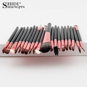 20PCSMakeup Brushes Luxury Champagne For Foundation Powder Blush Eyeshadow Concealer Lip Eye Makeup Brush Cosmetics Beauty Tools