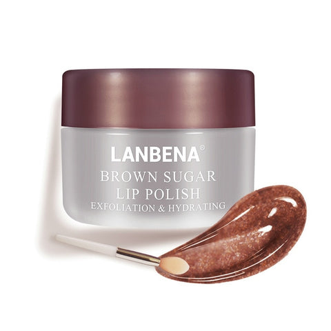 LANBENA Lip Scrub Lip Mask Sleeping Mask Lip Balm Lips Plumper Exfoliator Moisturizing Nourish Repair Fine Lines lip Oil Care