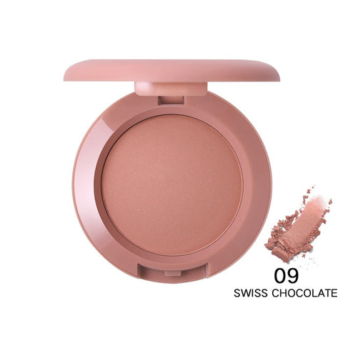 Miss Rose 12 Colors Blush Palette Face Makeup Matte Shimmer Bronzer Blusher Powder Contour Palette Natural Peach Cheek Cosmetics