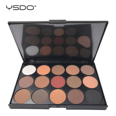 15 Colors Eyeshadow Palette Matte Eye shadow Long lasting Easy to Apply Professional Eyeshadow Eye primer Beauty Makeup Tools 01