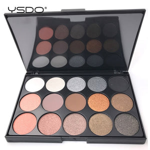 15 Colors Eyeshadow Palette Matte Eye shadow Long lasting Easy to Apply Professional Eyeshadow Eye primer Beauty Makeup Tools 01