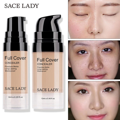 SACE LADY Face Concealer Cream Full Cover Makeup Contouring Liquid Facial Corrector Professional Waterproof Base Contour Make Up