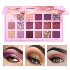 Nude Shining Eyeshadow 18 Color Pearlescent Makeup Glitter Pigment Smoky Eye Shadow Pallete Waterproof Cosmetics Eye Shadow