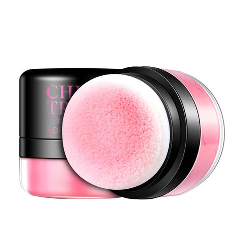 1Pc Natural Blush Cheek Face Blusher Texture Baked Blush Face Base 3 Colors Mineral Blusher Air Cushion Blush Makeup