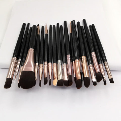 20PCSMakeup Brushes Luxury Champagne For Foundation Powder Blush Eyeshadow Concealer Lip Eye Makeup Brush Cosmetics Beauty Tools