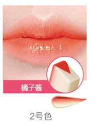 Fashion Korean Bite Lipstick V Cutting Two Tone Tint Silky Moisturzing Nourishing Lipsticks Balm Lip Cosmetic Gradient color