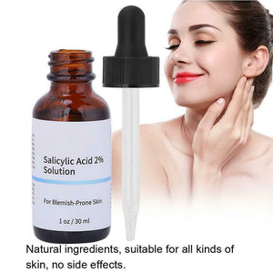 SalicylicI Acid 2% Serum Mild Peel Acne Scrs Clarifying Pores Sebum Blackheads Redness Face Skincare