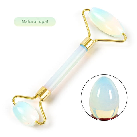 Natural Stone Face Roller Massager Facial Slim Lifting Tool Natural Amethyst Jade Roller Stone Wrinkle Remove Skin Beauty Care