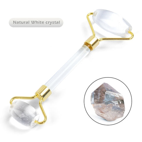 Natural Stone Face Roller Massager Facial Slim Lifting Tool Natural Amethyst Jade Roller Stone Wrinkle Remove Skin Beauty Care