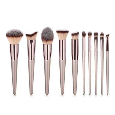 4-14pcs Makeup Brushes Set For Foundation Powder Blush Eyeshadow Concealer Lip Eye Make Up Brush With Bag Cosmetics Beauty Tools