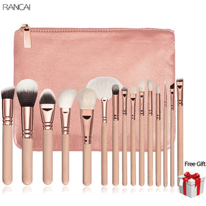 10/15pcs Makeup Brushes Set Pincel Maquiagem Powder Eye Kabuki Brush Complete Kit Cosmetics Beauty Tools with Leather Case