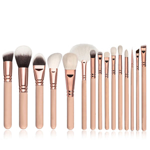 10/15pcs Makeup Brushes Set Pincel Maquiagem Powder Eye Kabuki Brush Complete Kit Cosmetics Beauty Tools with Leather Case