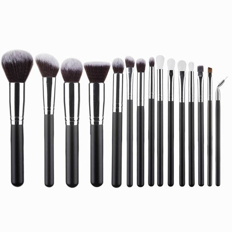 10/15pcs Makeup Brushes Set Pincel Maquiagem Powder Eye Kabuki Brush Complete Kit Cosmetics Beauty Tools with Leather Case