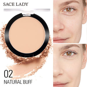 SACE LADY Compact Powder Oil Control Matte Makeup Setting Pressed Powder Pores Invisible Mate Make Up Natural Finish Cosmetics