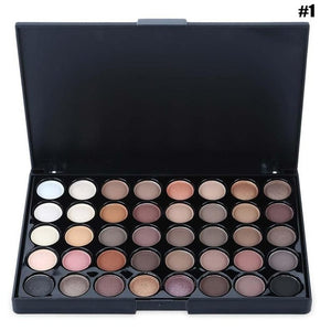 40 Color Eyeshadow Pallete Warm Color Smoky Makeup Palette Matte Multicolor Eyeshadow Palette Lasting Professional 1pc