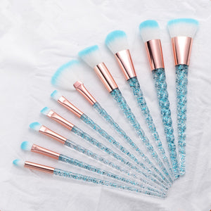 10pcs Unicorn Makeup Brushes Sets Maquiagem Foundation Powder Cosmetic Blush Eyeshadow Women Beauty Glitter Make Up Brush Tools