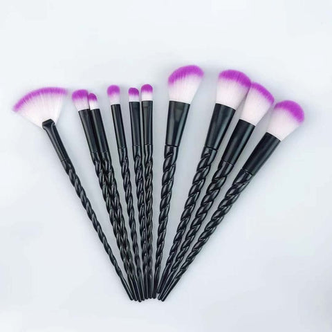 10pcs Unicorn Makeup Brushes Sets Maquiagem Foundation Powder Cosmetic Blush Eyeshadow Women Beauty Glitter Make Up Brush Tools