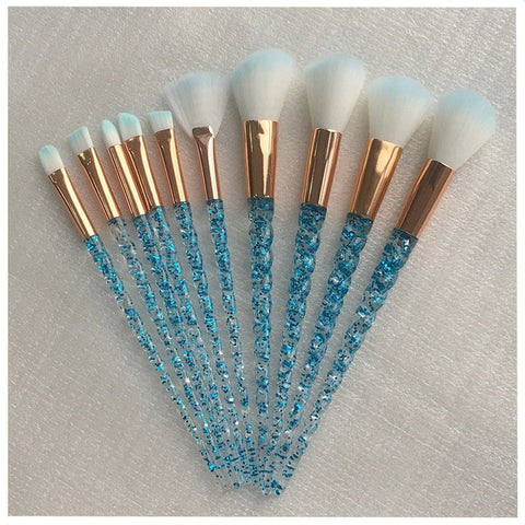 10pcs Unicorn Makeup Brushes Sets Maquiagem Foundation Powder Cosmetic Blush Eyeshadow Women Beauty Glitter Make Up Brush Tools