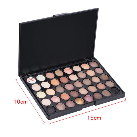 40 Colors Matte Shimmer Eyeshadow Makeup Palette Earth Color Eye Shadow Pallete Pearl Long Lasting Makeup  Cosmetic Set  TSLM1