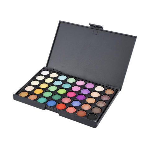 40 Colors Eye Makeup Nude Matte Shimmer Eyeshadow Pallete Glitter Earth Eye Shadow Power Set Cosmetic Makeup Brush Set TSLM2