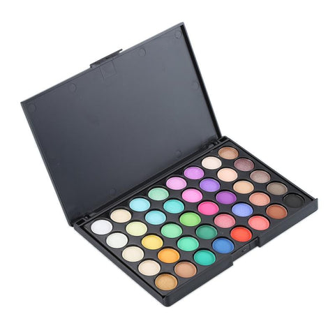 40 Colors Eye Makeup Nude Matte Shimmer Eyeshadow Pallete Glitter Earth Eye Shadow Power Set Cosmetic Makeup Brush Set TSLM2