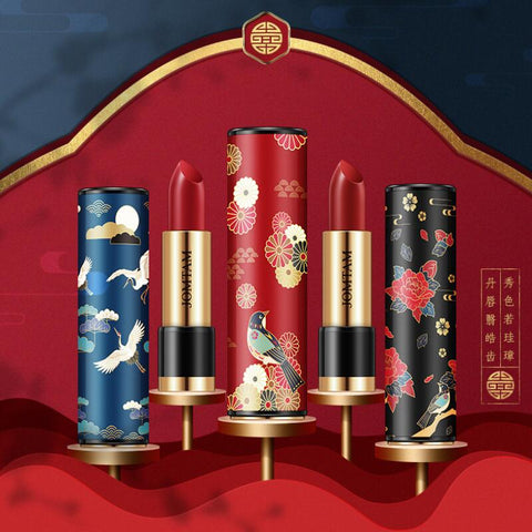 5 Colors Lipstick Moisturizing Waterproof Long Lasting Lip Stick Cosmetic Makeup Tool Chinese Style