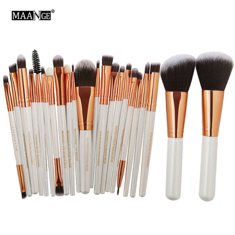 MAANGE 20/22Pcs Beauty Makeup Brushes Set Cosmetic Foundation Powder Blush Eye Shadow Lip Blend Make Up Brush Tool Kit Maquiagem