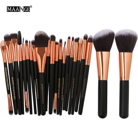 MAANGE 20/22Pcs Beauty Makeup Brushes Set Cosmetic Foundation Powder Blush Eye Shadow Lip Blend Make Up Brush Tool Kit Maquiagem