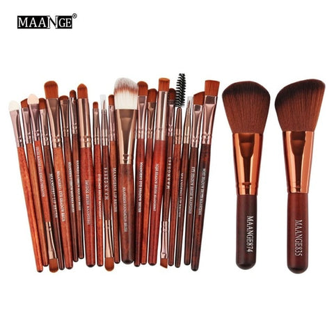 MAANGE 20/22Pcs Beauty Makeup Brushes Set Cosmetic Foundation Powder Blush Eye Shadow Lip Blend Make Up Brush Tool Kit Maquiagem