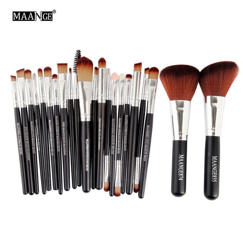 MAANGE 20/22Pcs Beauty Makeup Brushes Set Cosmetic Foundation Powder Blush Eye Shadow Lip Blend Make Up Brush Tool Kit Maquiagem