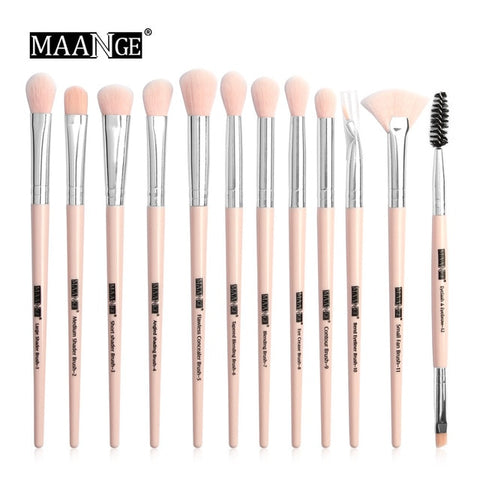 Makeup brushes set professional 12 pcs/lot Makeup Brushes Set Eye Shadow Blending Eyeliner Eyelash Eyebrow Brush For Makeup Tool