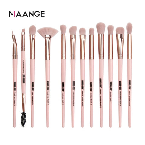 Makeup brushes set professional 12 pcs/lot Makeup Brushes Set Eye Shadow Blending Eyeliner Eyelash Eyebrow Brush For Makeup Tool