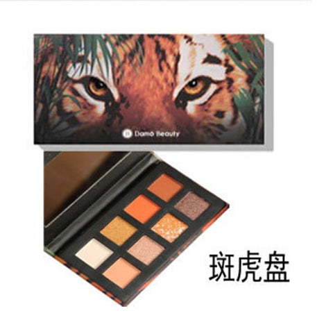 Eyeshadow Pallete 12 Color Colorful Waterproof Concealer Makeup Pallete Lasting-Effect Eye Shadow Animal Pig Tiger Eyeshadow