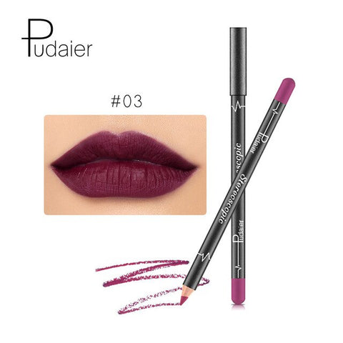 12 Kleuren/Set Sexy Matte Lip Stick Lipliner Lip Liner Potlood Mat Naakt Lipsliner Pen Set Beauty Make-Up Tool cosmetische