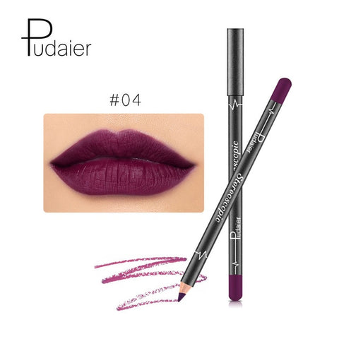 12 Kleuren/Set Sexy Matte Lip Stick Lipliner Lip Liner Potlood Mat Naakt Lipsliner Pen Set Beauty Make-Up Tool cosmetische