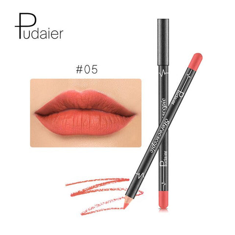 12 Kleuren/Set Sexy Matte Lip Stick Lipliner Lip Liner Potlood Mat Naakt Lipsliner Pen Set Beauty Make-Up Tool cosmetische