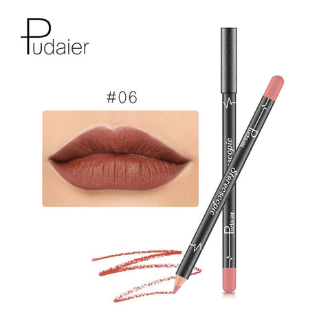12 Kleuren/Set Sexy Matte Lip Stick Lipliner Lip Liner Potlood Mat Naakt Lipsliner Pen Set Beauty Make-Up Tool cosmetische