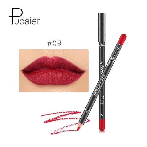 12 Kleuren/Set Sexy Matte Lip Stick Lipliner Lip Liner Potlood Mat Naakt Lipsliner Pen Set Beauty Make-Up Tool cosmetische