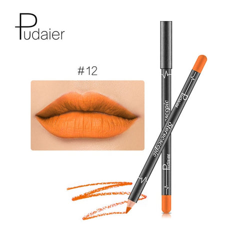 12 Kleuren/Set Sexy Matte Lip Stick Lipliner Lip Liner Potlood Mat Naakt Lipsliner Pen Set Beauty Make-Up Tool cosmetische