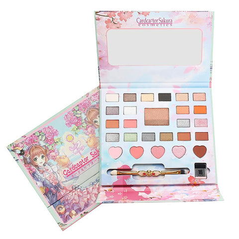 Sailor Moon 26 Colors Eye Makeup Nude Matte Shimmer Eyeshadow Pallete Glitter Powder Eye Shadow Smoky Shadows Brush Set Pigment