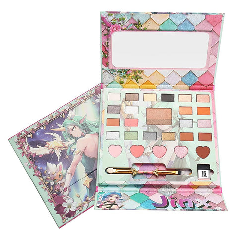 Sailor Moon 26 Colors Eye Makeup Nude Matte Shimmer Eyeshadow Pallete Glitter Powder Eye Shadow Smoky Shadows Brush Set Pigment