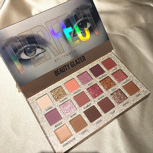 Beauty Glazed 18 Colors Nude Eyeshadow Palette Makeup silky powder Waterproof Glitter Pigment Smoky Eye Shadow Pallete TSLM1