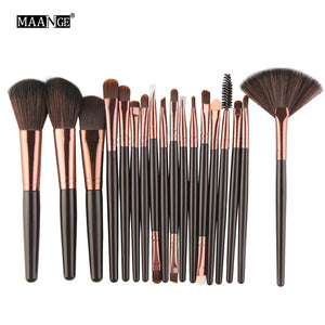 MAANGE 6/15/18Pcs Makeup Brushes Tool Set Cosmetic Powder Eye Shadow Foundation Blush Blending Beauty Make Up Brush Maquiagem