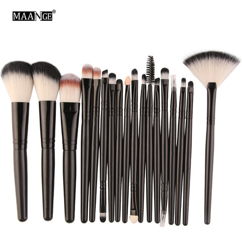 MAANGE 6/15/18Pcs Makeup Brushes Tool Set Cosmetic Powder Eye Shadow Foundation Blush Blending Beauty Make Up Brush Maquiagem