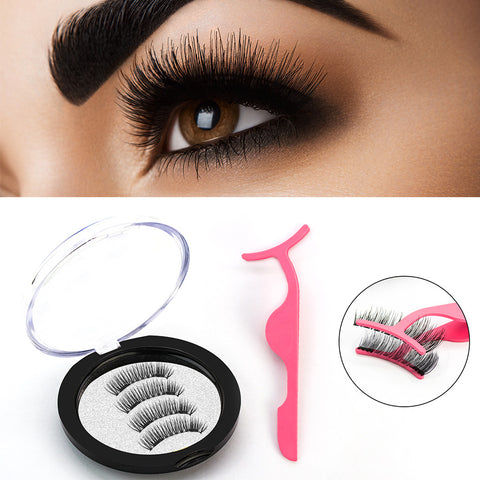 Magnetic Eyelashes Extension Natural False Eyelash Magnets Reusable 3D Magnetic Fake Eye Lashes Makeup 2/3/4 Magnet Dropshipping