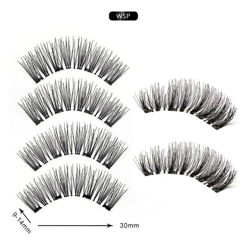 Magnetic Eyelashes Extension Natural False Eyelash Magnets Reusable 3D Magnetic Fake Eye Lashes Makeup 2/3/4 Magnet Dropshipping